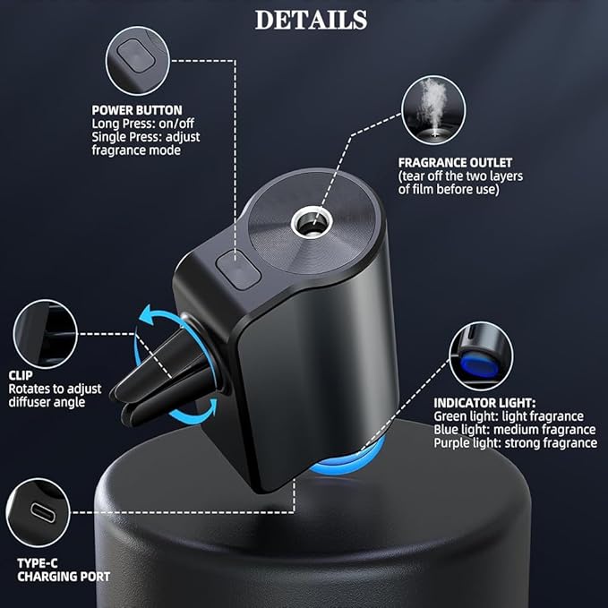 TANMASHI - Smart Car Aroma Diffuser